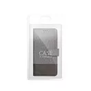 Gomma Samung Galaxy A13 4G flip/oldalra nyíló tok kártyatartó résszel, szürke