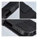 Gomma Samung Galaxy S24 FE flip/oldalra nyíló tok kártyatartó résszel, fekete