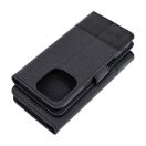 Gomma Xiaomi Redmi 14C flip/oldalra nyíló tok kártyatartó résszel, fekete