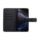 Gomma Xiaomi Redmi 14C flip/oldalra nyíló tok kártyatartó résszel, fekete