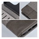 Gomma Xiaomi Redmi 14C flip/oldalra nyíló tok kártyatartó résszel, szürke