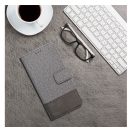 Gomma Xiaomi Redmi 14C flip/oldalra nyíló tok kártyatartó résszel, szürke