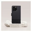 Gomma iPhone 16 Plus flip/oldalra nyíló tok kártyatartó résszel, fekete