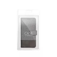   Gomma iPhone 16 Plus flip/oldalra nyíló tok kártyatartó résszel, szürke