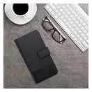 Gomma iPhone 16 Pro flip/oldalra nyíló tok kártyatartó résszel, fekete