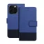 Gomma iPhone 16 Pro flip/oldalra nyíló tok kártyatartó résszel, kék