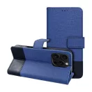Gomma iPhone 16 Pro Max flip/oldalra nyíló tok kártyatartó résszel, kék