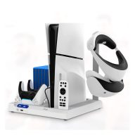   iPega PG-P5S028 PlayStation 5 multifunkciós All-in-one töltőállvány hűtéssel, fehér