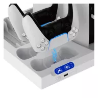   iPega PG-P5S028 PlayStation 5 multifunkciós All-in-one töltőállvány hűtéssel, fehér