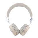 Guess PU Grained Triangle Logo ENC vezeték nélküli fejhallgató, bézs