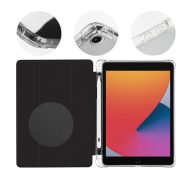   OBAL:ME MistyTab iPad 10.2 2019/2020/2021 oldalra nyíló, kitámasztható tok, fekete