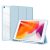 Apple iPad 10.2 (2019 / 2020 / 2021), mappa tok, Smart Case, légpárnás sarok, közepesen ütésálló, Apple Pencil tartóval, átlátszó hátlap, Dux Ducis Toby, kék