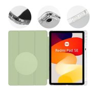   OBAL:ME MistyTab Xiaomi Redmi Pad SE (11.0) oldalra nyíló, kitámasztható tok, zöld