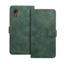 Tender Book Samsung Galaxy XCover 7 flip/oldalra nyíló műbőr tok kártyatartó résszel, zöld