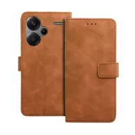   Tender Book Xiaomi Redmi Note 13 Pro Plus 5G flip/oldalra nyíló műbőr tok kártyatartó résszel, barna