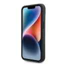 Ferrari Quilted Metal Logo iPhone 15 / 14 / 13 kemény hátlap tok, fekete FEHCP15SRDUK