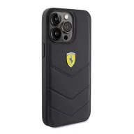   Ferrari Quilted Metal Logo iPhone 15 Pro Max kemény hátlap tok, fekete FEHCP15XRDUK
