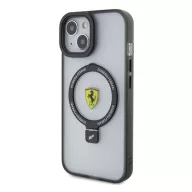   Ferrari Ring Stand 2023 Collection iPhone 15 / 14 / 13 MagSafe kompatibilis kemény hátlap tok, átlátszó FEHMP15SUSCAH