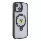 Ferrari Ring Stand 2023 Collection iPhone 15 / 14 / 13 MagSafe kompatibilis kemény hátlap tok, átlátszó FEHMP15SUSCAH