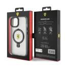 Ferrari Ring Stand 2023 Collection iPhone 15 / 14 / 13 MagSafe kompatibilis kemény hátlap tok, átlátszó FEHMP15SUSCAH