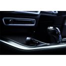 FORCELL CC50-2C USB-C 3.0 autós töltő PD, 20W, USB-C kábellel, carbon fekete