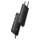 Baseus Lite Series 6 az 1-ben Hub USB-C-2x USB-A 3.0+USB-C+HDMI+SD/TF, fekete
