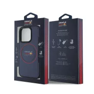   Red Bull Red Ring iPhone 15 Pro Max műbőr MagSafe tok, tengerészkék