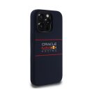 Red Bull Horizontal Logo iPhone 14 Pro szilikon MagSafe tok, tengerészkék