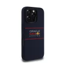 Red Bull Horizontal Logo iPhone 16 Pro szilikon MagSafe tok, tengerészkék