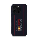 Red Bull Vertical Logo iPhone 15 Pro szilikon MagSafe tok, tengerészkék