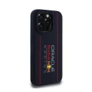 Red Bull Vertical Logo iPhone 15 Pro szilikon MagSafe tok, tengerészkék