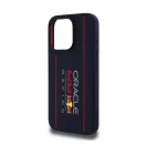 Red Bull Vertical Logo iPhone 15 Pro szilikon MagSafe tok, tengerészkék
