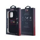 Red Bull Vertical Logo iPhone 15 Pro szilikon MagSafe tok, tengerészkék