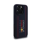 Red Bull Vertical Logo iPhone 16 Pro szilikon MagSafe tok, tengerészkék
