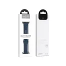 Hoco WA15 Apple Watch 42 / 44 / 45 / 49mm szilikon szíj, sötétkék