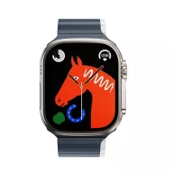   Hoco AS102 Apple Watch 42 / 44 / 45 / 49mm szíj, sötétkék-szürke