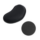 Ergonomikus / zselés egérpad csuklótámasszal, 130x78x25mm, fekete