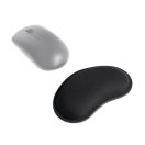 Ergonomikus / zselés egérpad csuklótámasszal, 130x78x25mm, fekete