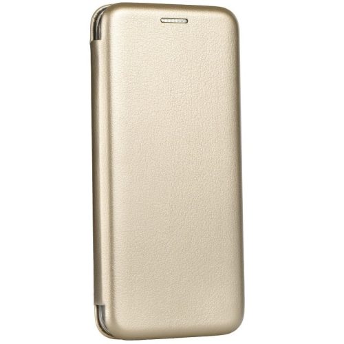 Samsung Galaxy A22 5G SM-A226B, Oldalra nyíló tok, stand, Forcell Elegance, arany