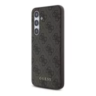   Guess 4G Metal Gold Logo Samsung Galaxy S24 FE hátlap tok, barna GUHCS24FEG4GFBR