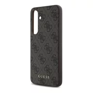   Guess 4G Metal Gold Logo Samsung Galaxy S24 FE hátlap tok, barna GUHCS24FEG4GFBR