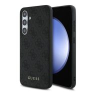   Guess 4G Metal Gold Logo Samsung Galaxy S24 FE hátlap tok, szürke GUHCS24FEG4GFGR
