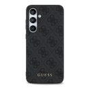 Guess 4G Metal Gold Logo Samsung Galaxy S24 FE hátlap tok, szürke GUHCS24FEG4GFGR