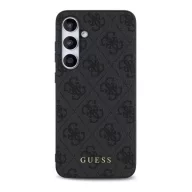   Guess 4G Metal Gold Logo Samsung Galaxy S24 FE hátlap tok, szürke GUHCS24FEG4GFGR