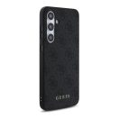 Guess 4G Metal Gold Logo Samsung Galaxy S24 FE hátlap tok, szürke GUHCS24FEG4GFGR