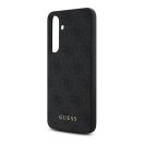 Guess 4G Metal Gold Logo Samsung Galaxy S24 FE hátlap tok, szürke GUHCS24FEG4GFGR