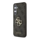 Guess 4G Big Metal Logo Samsung Galaxy S24 FE hátlap tok, barna GUHCS24FE4GMGBR