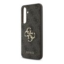 Guess 4G Big Metal Logo Samsung Galaxy S24 FE hátlap tok, barna GUHCS24FE4GMGBR