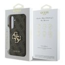 Guess 4G Big Metal Logo Samsung Galaxy S24 FE hátlap tok, barna GUHCS24FE4GMGBR