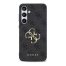 Guess 4G Big Metal Logo Samsung Galaxy S24 FE hátlap tok, szürke GUHCS24FE4GMGGR